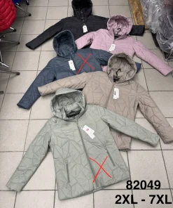 Kurtki damskie,size 2xl-7xl,Paczka 6szt,1kolor
