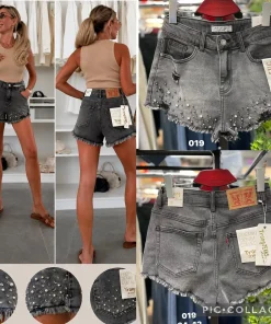 Spodenki jeansowe damskie,size 34-42,Paczka 12szt,1kolor