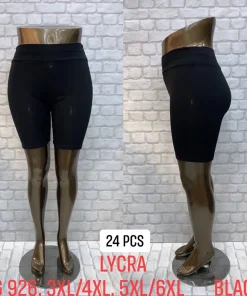Legginsy Damskie,Size 3xl/4xl-5xl/6xl,paczka 24szt, 1 kolor