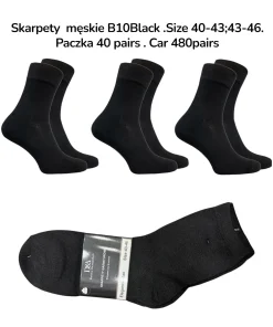 Skarpety MĘSKIE,Size 40-46,paczka 40szt, 1 kolor