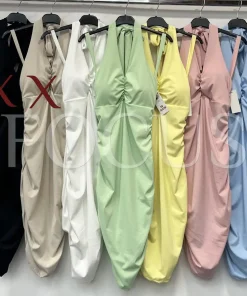 Sukienki damskie WŁOSKA ,Size uni ,paczka 6 szt mix kolo