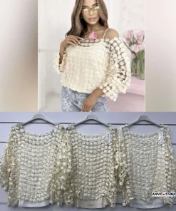 Bluzki damskie WŁOSKA ,Size uni ,paczka 6 szt mix kolor