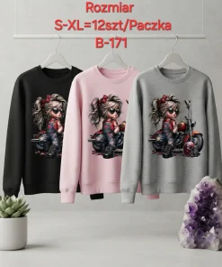 Bluzy damskie,size s-xl,Paczka 12szt,mix kolor