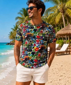 Bluzki męskie,size m-2xl,Paczka 12szt,mix kolor