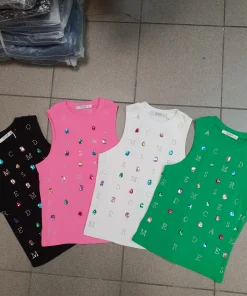 Bluzki Damskie,Size s/m-m/l,paczka 12szt, mix kolor