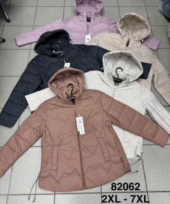 Kurtki damskie,size 2xl-7xl,Paczka 6szt,1kolor