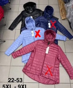 Kurtki damskie,size 5xl-9xl,Paczka 5szt,1kolor