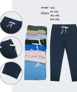 Spodnie Damskie,Size m/l-5xl/6xl,paczka 12szt, mix kolor
