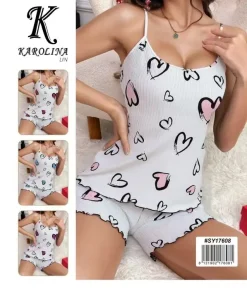 Piżamy Damskie,Size uni,paczka 12szt, mix kolor