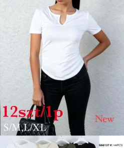 Bluzki Damskie,Size s/m-l/xl,paczka 12szt, mix kolor