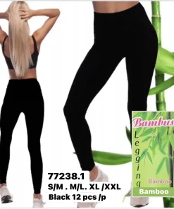Legginsy Damskie,Size s/m-xl/2xl,paczka 12szt, 1 kolor