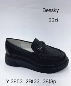 Buty Mokasyny DZIECIĘCE (33-38, 8par) 1 kolor