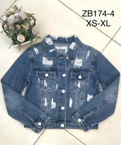 Kurtki Jeansowe Damskie,Size xs-xl,paczka 10szt, 1 kolor