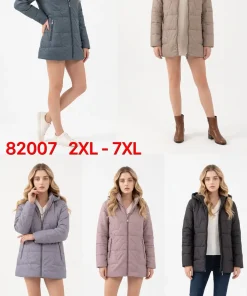 Kurtki damskie,size 2-7xl,Paczka 6szt,1kolor