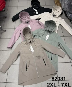 Kurtki damskie,size 2-7xl,Paczka 6szt,1kolor