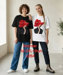 Bluzki damskie,size m-2xl,Paczka 8szt,mix kolor