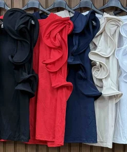 Bluzki damskie WŁOSKA ,Size uni ,paczka 6 szt mix kolor
