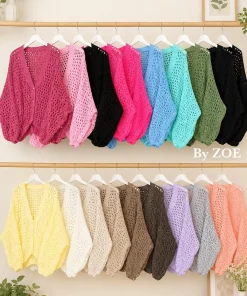 Swetry damskie WŁOSKA ,Size uni ,paczka 6 szt mix kolor