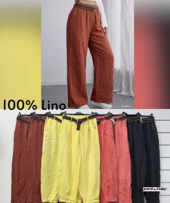 Spodnie damskie WŁOSKA ,Size uni ,paczka 6 szt mix kolor