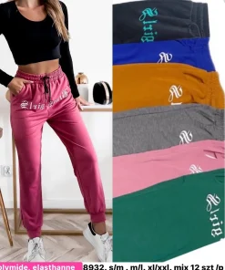 Spodnie Damskie,Size s/m-xl/2xl,paczka 12szt, mix kolor