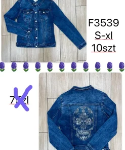 Kurtki Jeansowe Damskie,Size s-xl,paczka 10szt, 1 kolor