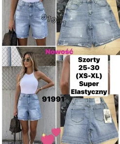 Spodenki jeansowe Damskie,Size xs-xl,paczka 12szt, 1 kolor