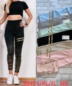Legginsy Damskie,Size s/m-l/xl,paczka 12szt, mix kolor