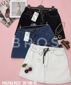 Spodenki Spódnica damskie,size s-l,Paczka 8szt,1kolor