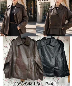 Kurtki skórzane damskie,size s/m-l/xl,Paczka 4szt,1kolor