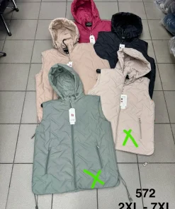 Kamizelki damskie,size 2-7xl,Paczka 6szt,1kolor