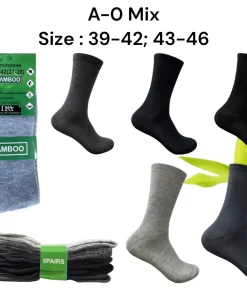 Skarpety MĘSKA,Size 39-46,paczka 40szt, mix kolor