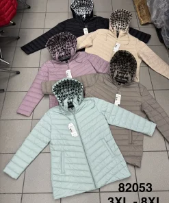 Kurtki damskie,size 3-8xl,Paczka 6szt,1kolor