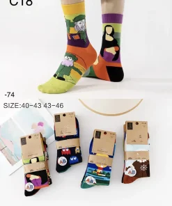 Skarpety MĘSKIE,Size 40-46,paczka 24szt, mix kolor