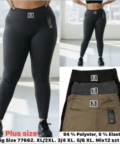 Legginsy Damskie,Size xl/2xl-5xl/6xl,paczka 12szt, mix kolor