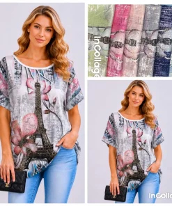 Bluzki damskie,size 2/3-4/5xl,Paczka 12 szt,mix kolor