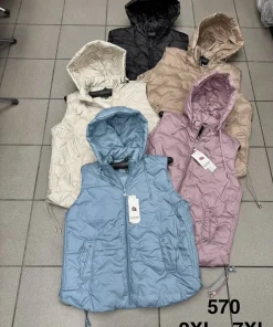 Kamizelki damskie,size 2-7xl,Paczka 6szt,1kolor