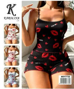 Piżamy Damskie,Size uni,paczka 12szt, mix kolor