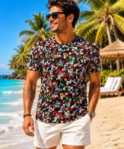 Bluzki męskie,size m-2xl,Paczka 12szt,mix kolor