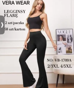 Legginsy Damskie,Size 2xl/3xl-4xl/5xl,paczka 12szt, 1 kolor