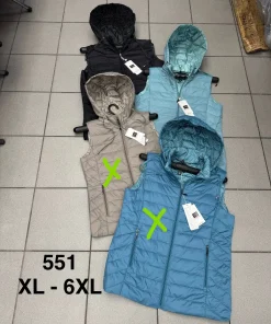 Kamizelki damskie,size xl-6xl,Paczka 6szt,1kolor