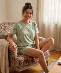 Piżamy Damskie,Size m-2xl,paczka 8szt, 1 kolor