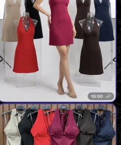 Sukienki damskieWŁOSKA ,Size uni ,paczka 6 szt mix kolor