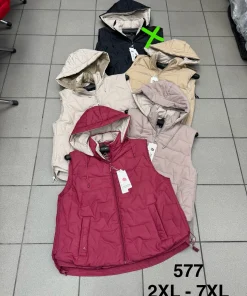 Kamizelki damskie,size 2-7xl,Paczka 6szt,1kolor