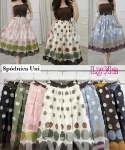 Spódnica damskie WŁOSKA,Size uni ,paczka 6 szt mix kolor
