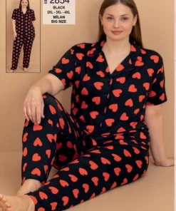 Piżamy Damskie,Size 3xl-5xl,paczka 6szt, 1 kolor