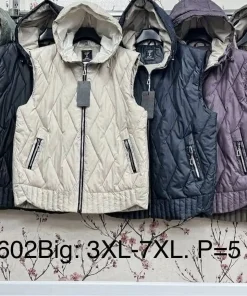 Kamizelki damskie,size 3-7xl,Paczka 5szt,1kolor