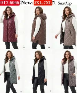 Kamizelki Damskie,Size 3xl-7xl,paczka 5szt, 1 kolor