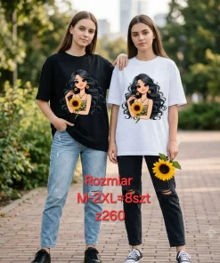 Bluzki damskie,size m-2xl,Paczka 8szt,mix kolor