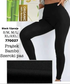 Legginsy Damskie,Size s/m-xl/2xl,paczka 12szt, 1 kolor