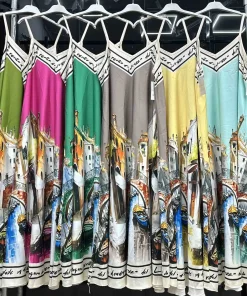 Sukienki damskie,size uni,Paczka 6szt,mix kolor
